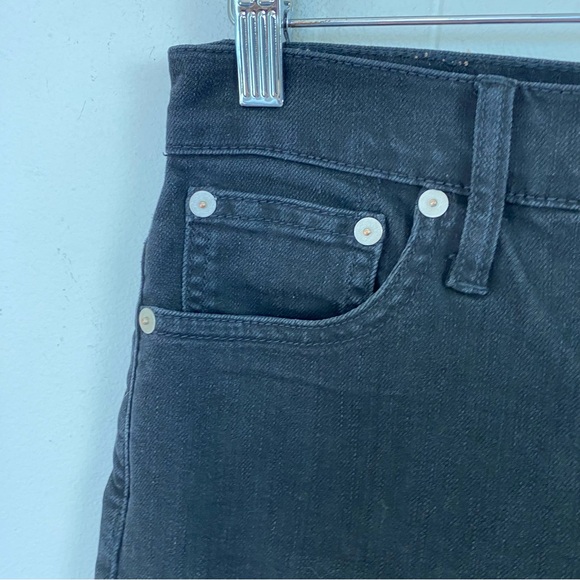Madewell Slim Wide Leg Crop Jeans Women’s 26 Faded Black High Rise - Picture 6 of 16